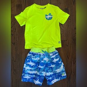 ZeroXposur Marine Sun Top & Swim Trunks Set